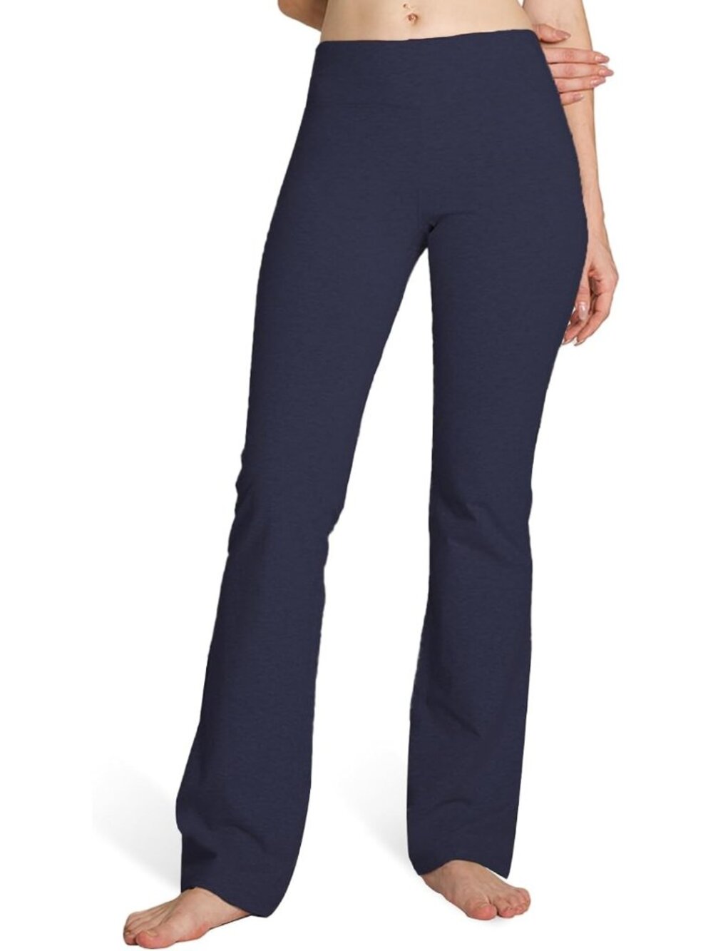 Cotton Bootcut Pants for Women - S-XXXL, 29''-35'' Inseam, Inner Pocket, Comfy